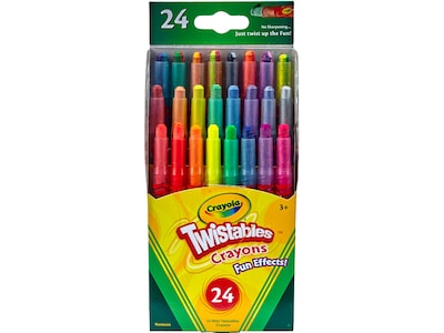 Crayola Twistables Fun Effects! Mini Crayons, 24/Pack (52-9824)