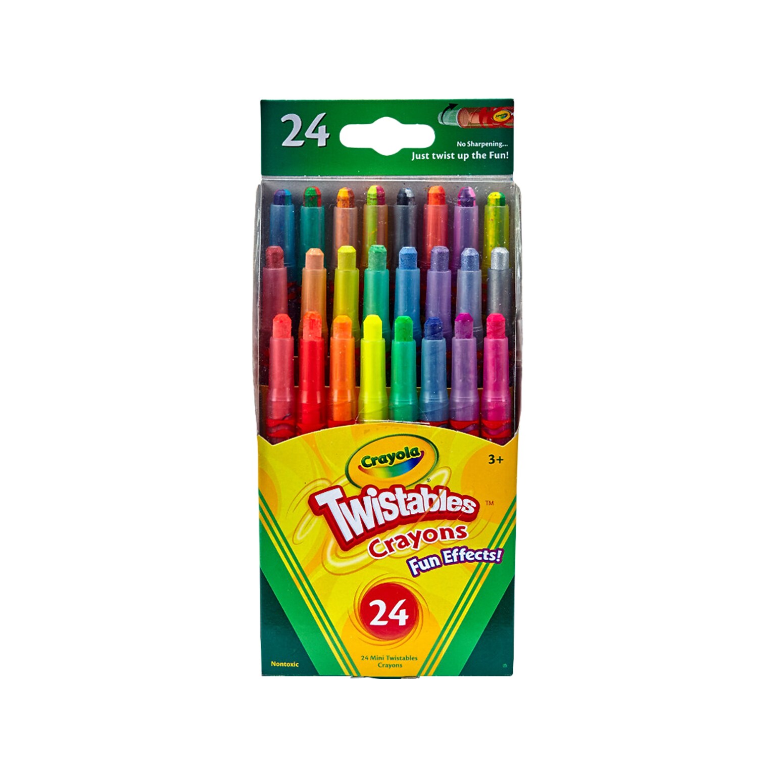 Crayola Twistables Fun Effects! Mini Crayons, 24/Pack (52-9824)