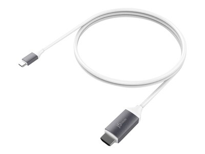 j5create 6 USB-C to HDMI Audio/Video Cable, Male to Male, Gray (JCC153G)