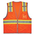 GloWear 8246Z Two-Tone Mesh Vest with Reflective Binding, ANSI Class R2, S/M (24133)