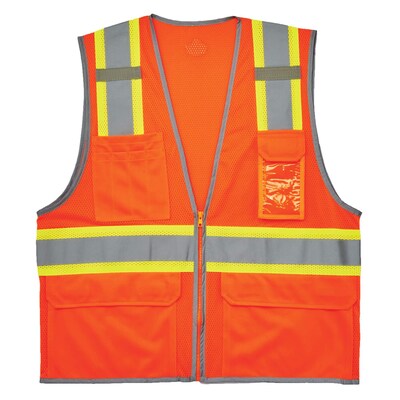 GloWear 8246Z Two-Tone Mesh Vest with Reflective Binding, ANSI Class R2, 2XL/3XL (24137)