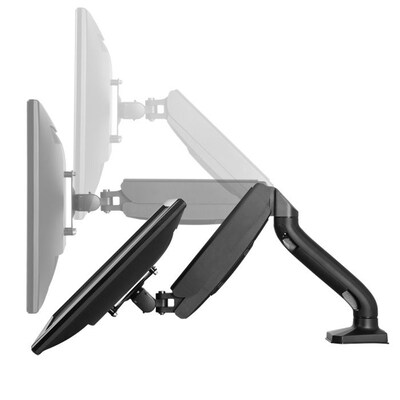 Uncaged Ergonomics Adjustable Single Computer Monitor LCD Arm/Mount, Black (MM-b)