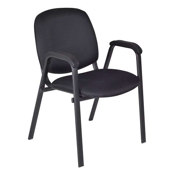 Regency Ace Fabric Stack Chair, Midnight Black (2125BK)