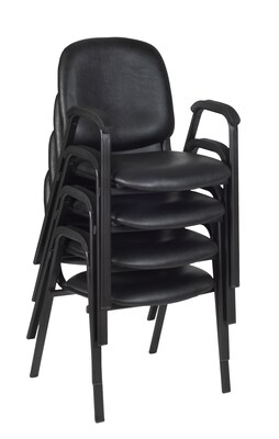 Regency Ace Vinyl Stack Chair, Black (2125LBK)