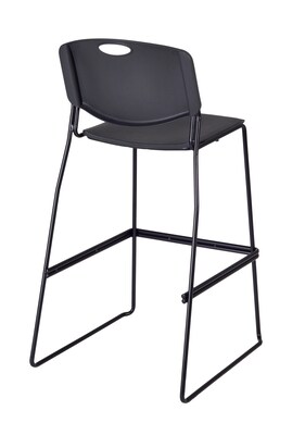 Regency Zeng Metal Stack Stool, Black (4495BK)