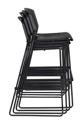 Regency Zeng Metal Stack Stool, Black (4495BK)