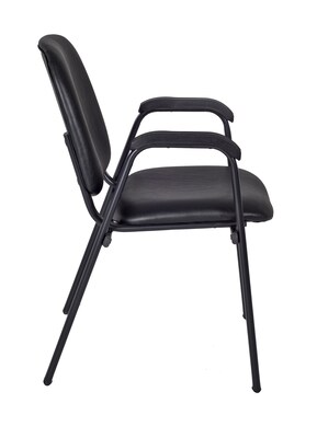Regency Ace Vinyl Stack Chair, Black (2125LBK)