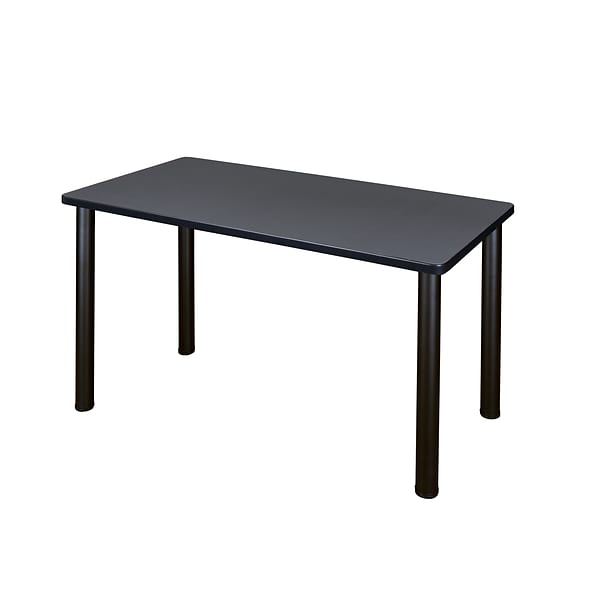Regency Kee Training Table, 24D x 48W, Gray/Black (MT4824GYBPBK)