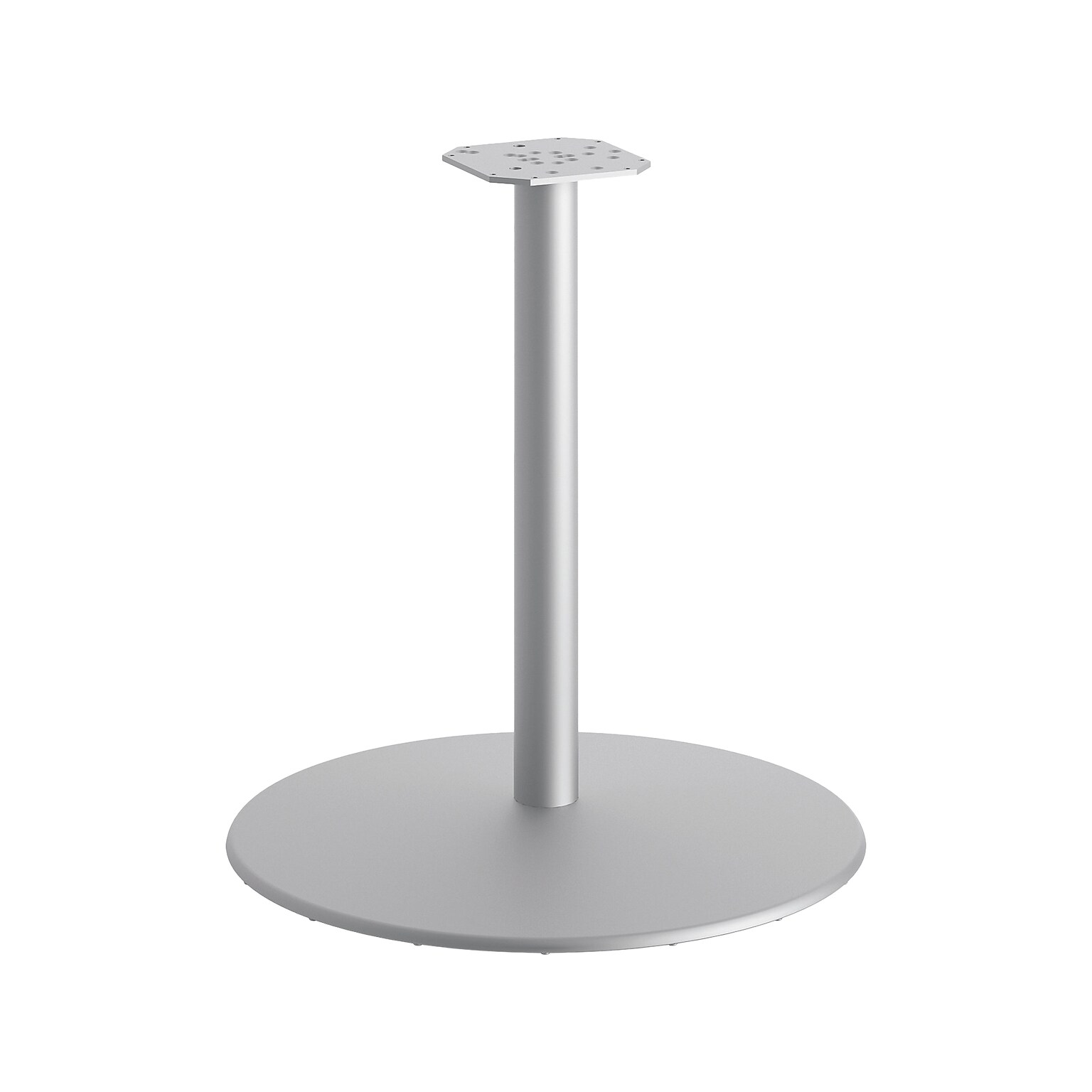 HON Between 40.79 Aluminum Round Table Base, Textured Silver (HONHBTTD42)