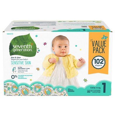 seventh generation diapers size 1