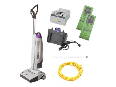 ProTeam FreeFlex Battery Powered & Corded Upright Vacuum, Gray (FF107499)