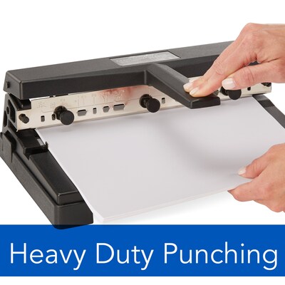 Swingline Heavy Duty 2-4 Hole Punch, Adjustable Centers, 40 Sheet Capacity (A7074450)