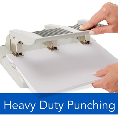 Swingline® High Capacity Heavy Duty 3-Hole Punch, 75 Sheet Capacity, Gray (A7074550)