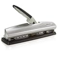 Swingline® LightTouch® High Capacity Desktop 2-7 Hole Punch, Low Force, 20 Sheet Capacity, Black/Sil