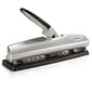 Swingline® LightTouch® High Capacity Desktop 2-7 Hole Punch, Low Force, 20 Sheet Capacity, Black/Silver (A7074030)