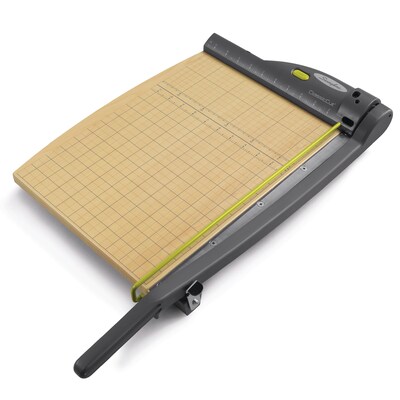Swingline® ClassicCut® Laser Guillotine Trimmer, 15 Cut Length, 15 Sheet Capacity, Gray/Woodgrain (9715)