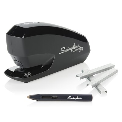 Swingline Speed Pro Electric Desktop Stapler, 25-Sheet Capacity, Staples Included, Black /Pack (4214