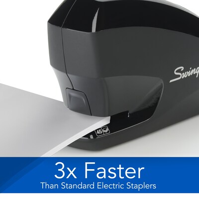 Swingline Speed Pro Electric Desktop Stapler, 45-Sheet Capacity, Staples Included, Black /Pack (42141)