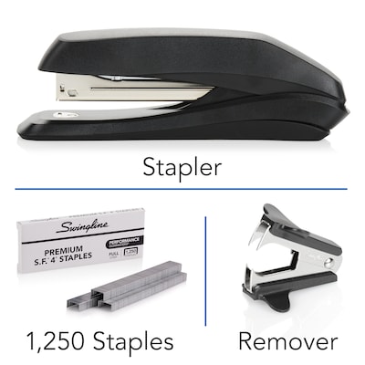 Swingline Standard Full Strip Desk Stapler, 15-Sheet Capacity, Black  (54501)