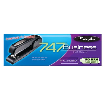 Swingline 747 Business Full Strip Desk Stapler 25-Sheet Capacity Sky Blue