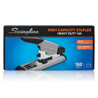 Swingline Heavy Duty Desktop Stapler, 160-Sheet Capacity, Black/Gray (39005)