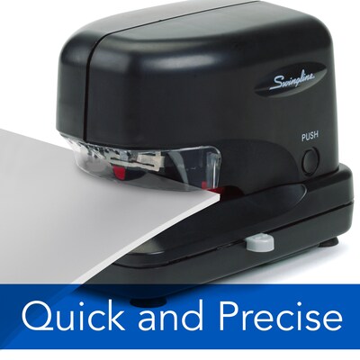 Swingline Cartridge Electric Desktop Stapler, 30 Sheet Capacity, Black (69008)