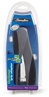 Swingline Optima Grip Stapler, 25-Sheet Capacity, Silver (87816)
