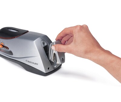 Swingline Optima 20 Electric Desktop Stapler, 20-Sheet Capacity, Staples Included, Gray/Silver (4820