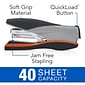 Swingline Optima Desk Stapler, 40 Sheet Capacity, Silver/Black (87845)