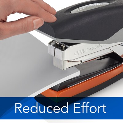 Swingline Optima 40 Reduced Effort Desk Stapler, 40-Sheet Capacity, Silver/Black (87845)