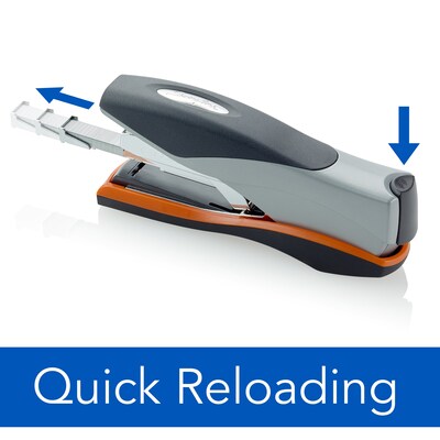 Swingline Optima 40 Reduced Effort Desk Stapler, 40-Sheet Capacity, Silver/Black (87845)