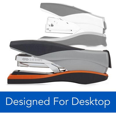 Swingline Optima 40 Reduced Effort Desk Stapler, 40-Sheet Capacity, Silver/Black (87845)