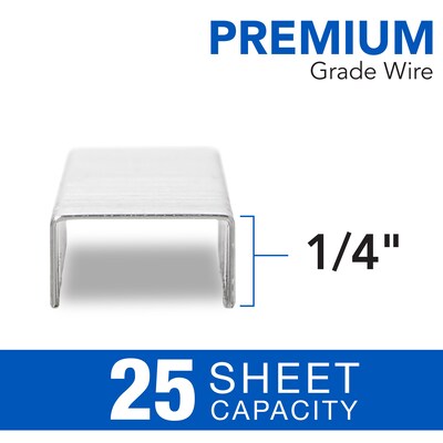 Swingline S.F. 4 Premium 1/4" Length Standard Staples, Full Strip, 5000/Box (35450)