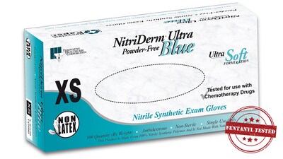 Innovative Nitriderm™ Nitrile Synthetic Powder-Free Exam Gloves; XS, 100/Box