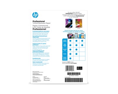 HP Tri-fold Glossy Brochure Paper, 8.5" x 11", 150 Sheets/Pack (Q6612A)