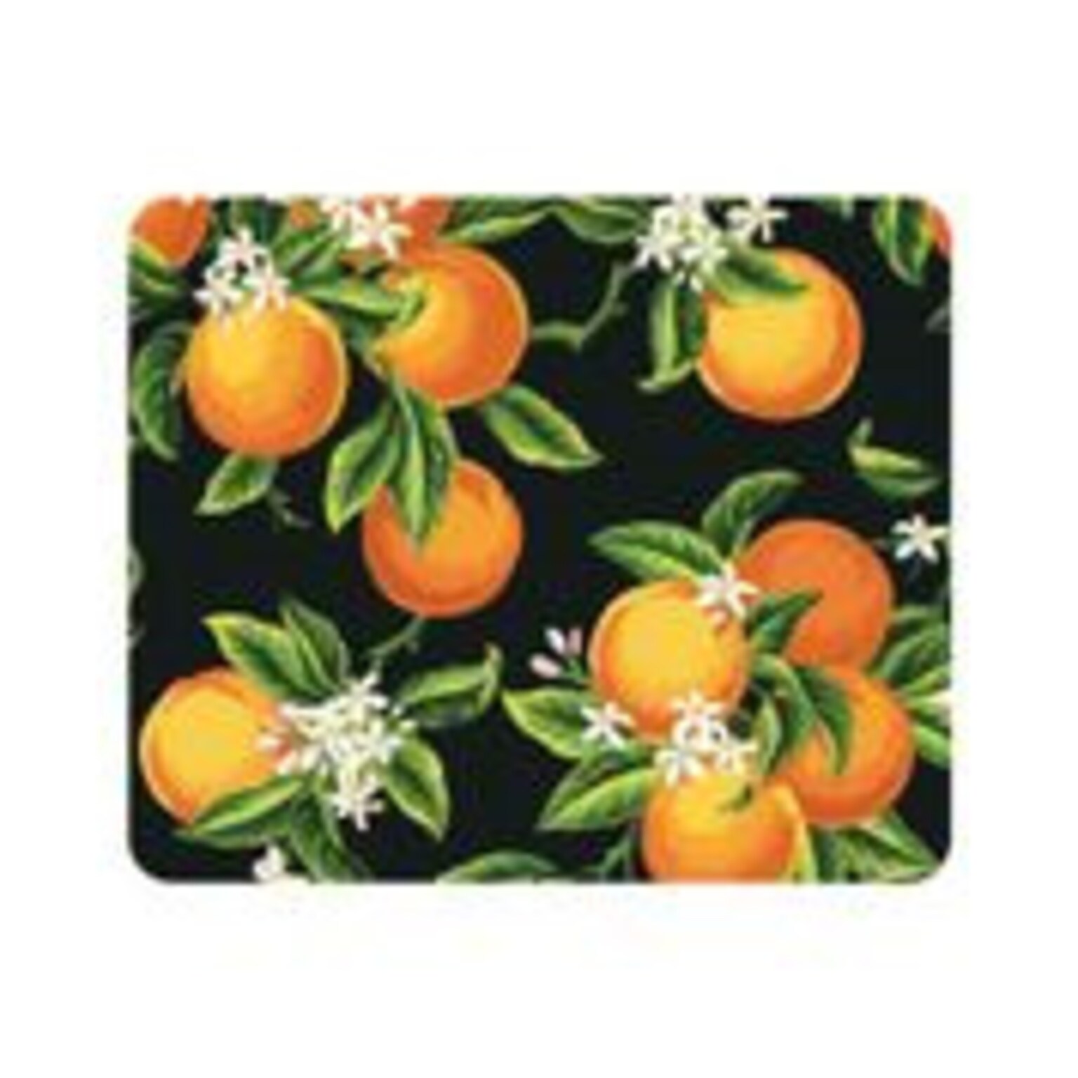 OTM Essentials Black Mouse Pad, Oranges (OP-MH-Z067A)