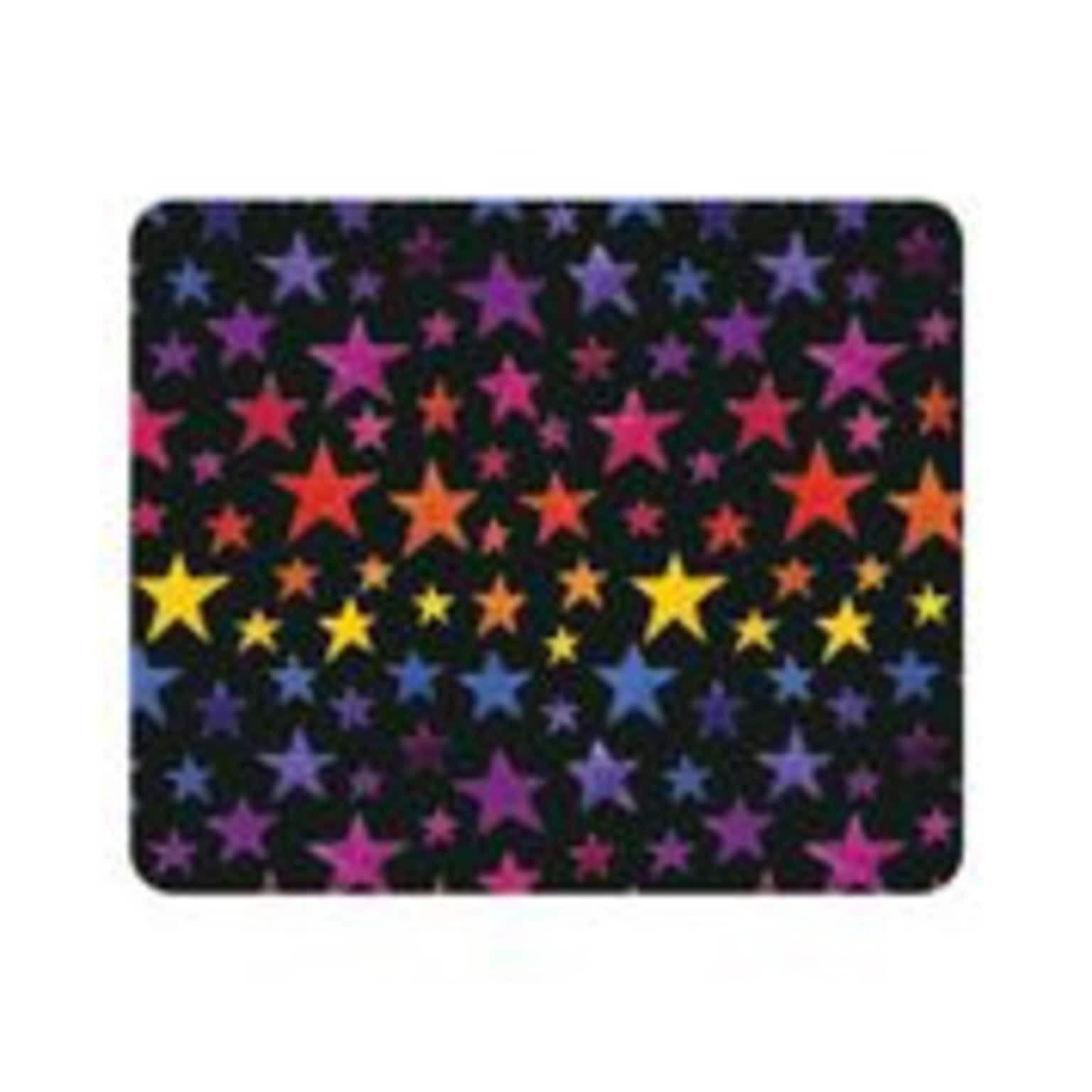 OTM Essentials Black Mouse Pad, Rainbow Star (OP-MH-Z068A)