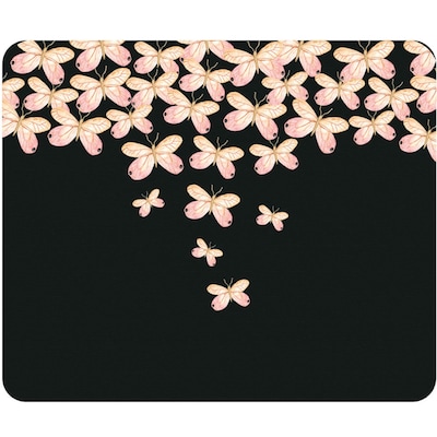 OTM Essentials Black Mouse Pad, Butterfly Dreams (OP-MH-A-84)