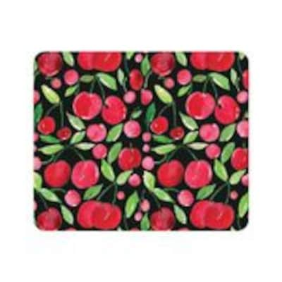 OTM Essentials Black Mouse Pad, Sweet Cherries (OP-MH-A-85)