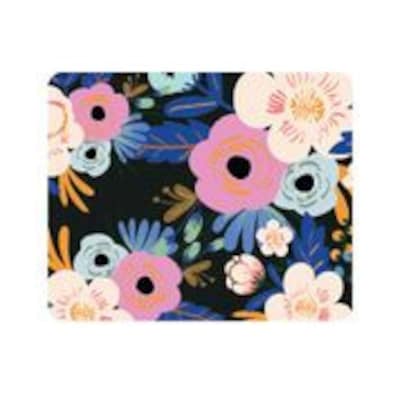 OTM Essentials Black Mouse Pad, Flower Bloom (OP-MH-Z062B)