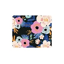 OTM Essentials Black Mouse Pad, Flower Bloom (OP-MH-Z062B)