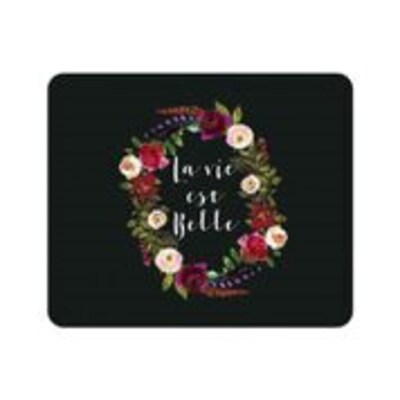 OTM Essentials Black Mouse Pad, LaVieEstBelle (OP-MH-Z064A)