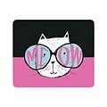 OTM Essentials Black Mouse Pad, Meow (OP-MH-Z066A)