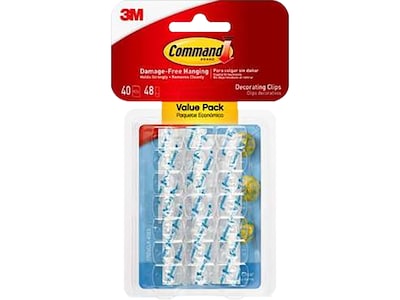 Command Value Pack Small Cord Clips, 40/Pack (333331)