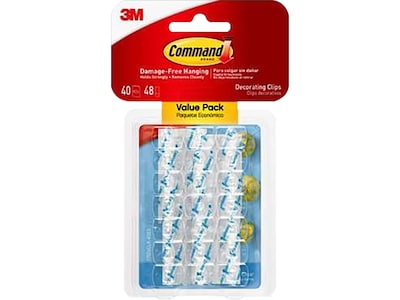 Command Value Pack Small Cord Clips, 40/Pack (333331)