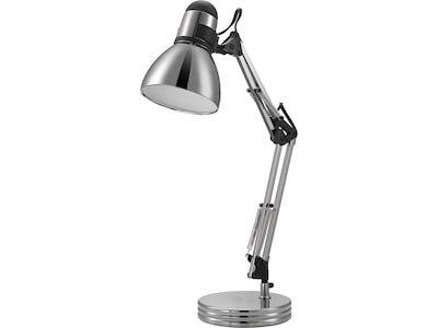 V-Light Incandescent Desk Lamp, 22H, Nickel (VS01116SETB)