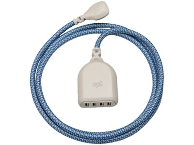 360 Electrical Harmony Collection Habitat+4.8A USB Extension for Most Smartphones, Cream (360614)