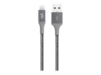 360 Electrical Authentic Collection Lightning to USB for iPhone/iPad/iPod Touch, Charcoal (360650-CH)