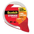 Scotch® Long Lasting Storage Packaging Tape with Dispenser, 1.88 x 54.6 yds., Clear (3650-RD)