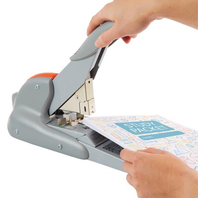 Rapid DUAX Heavy Duty Desktop Stapler, 170 Sheet Capacity, Silver (73338)